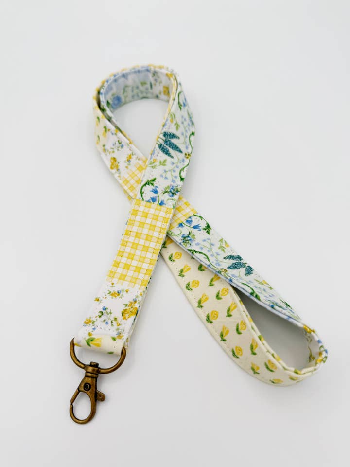 Handmade Patchwork Floral Lanyard, Women's Accessories for wholesale by Moonshadow Caravan