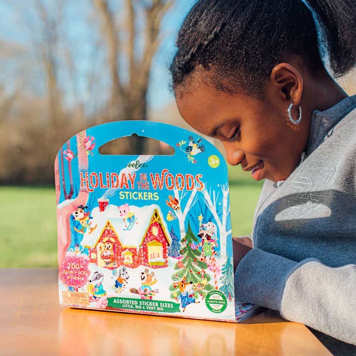 eeBoo - Wholesale Sticker - Kids & Baby - Holiday in the Woods Shiny Stickers *HOLIDAY*3