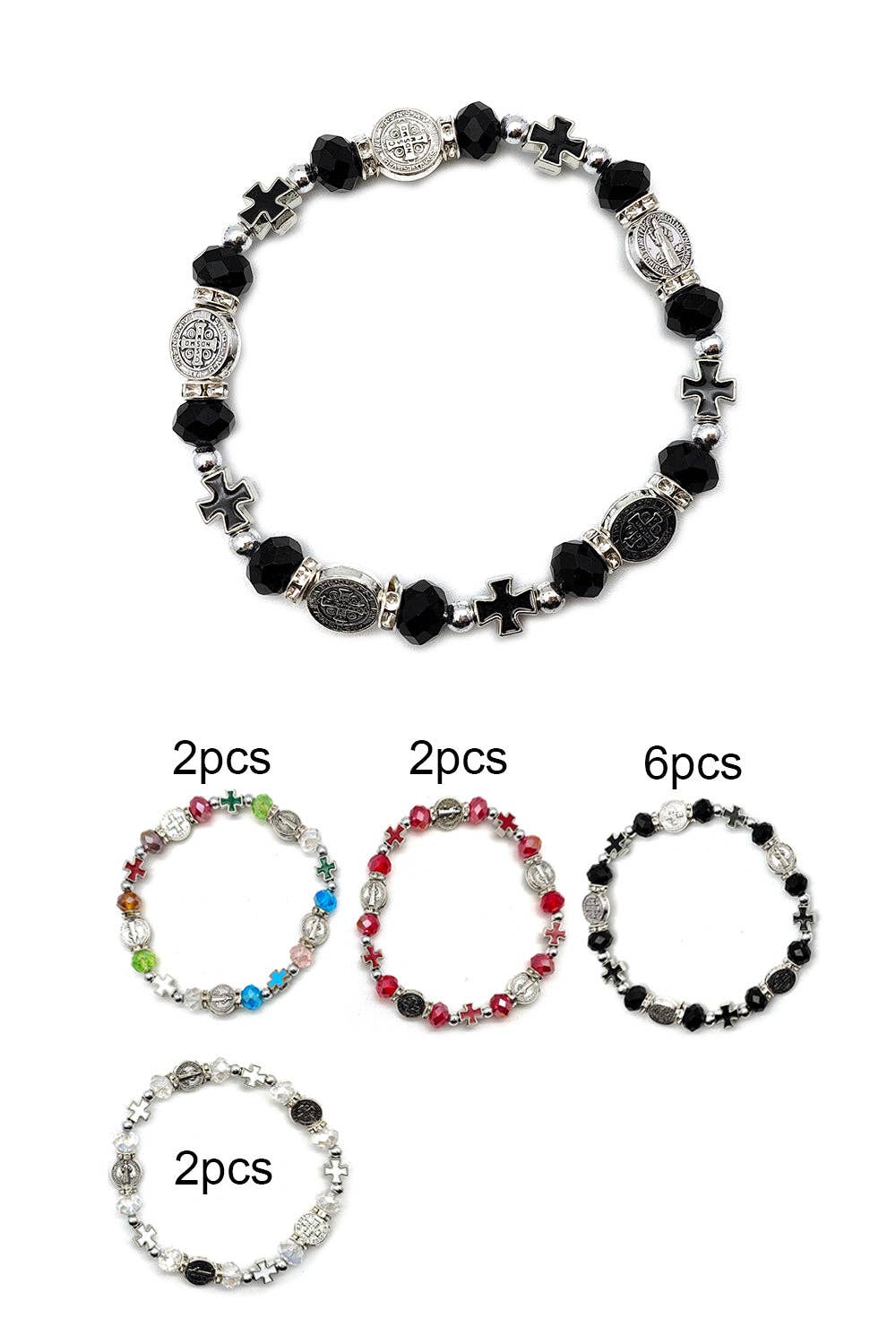 Lucylou Collection - Wholesale Beaded Bracelet - San Benito Beaded Stretch Bracelet
