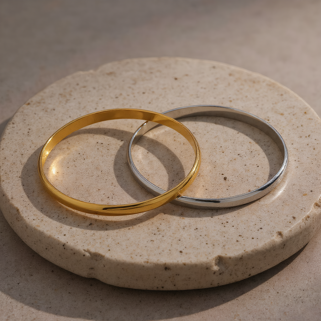 Revelari - Wholesale Bangle Bracelet - 18K Gold PVD Stainless Steel Engravable Bangle1