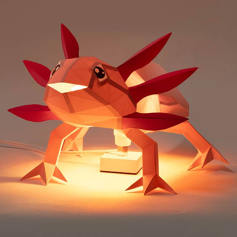 PAPERCRAFT WORLD - Wholesale DIY Craft Kit - Axolotl 3D Origami Model PaperCraft, Animal Lamp18
