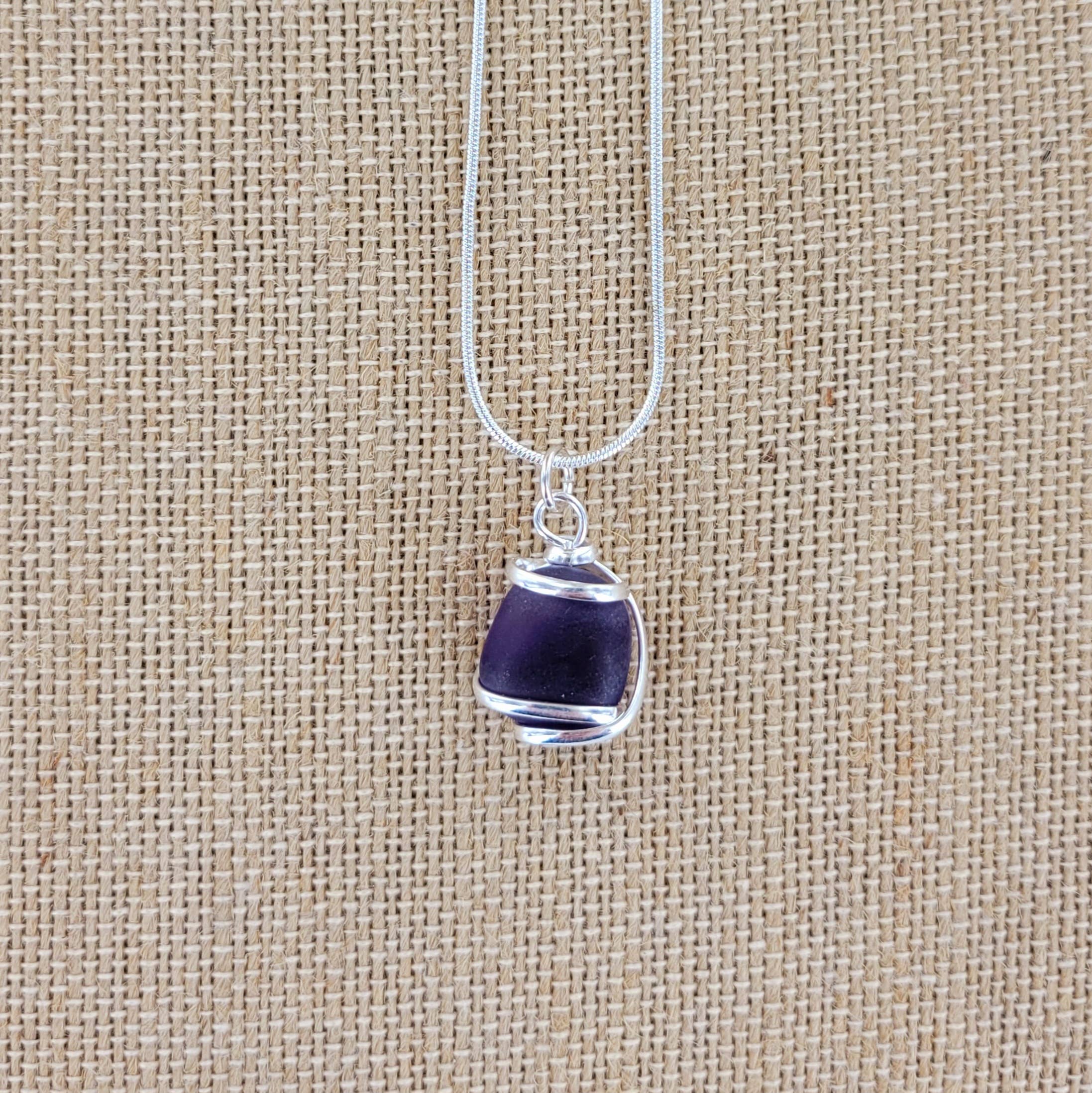 Sadie Green's Jewelry - Wholesale Pendant/Charm Necklace - Cultured Sea Glass Pendant XCAM-PD16-SG3