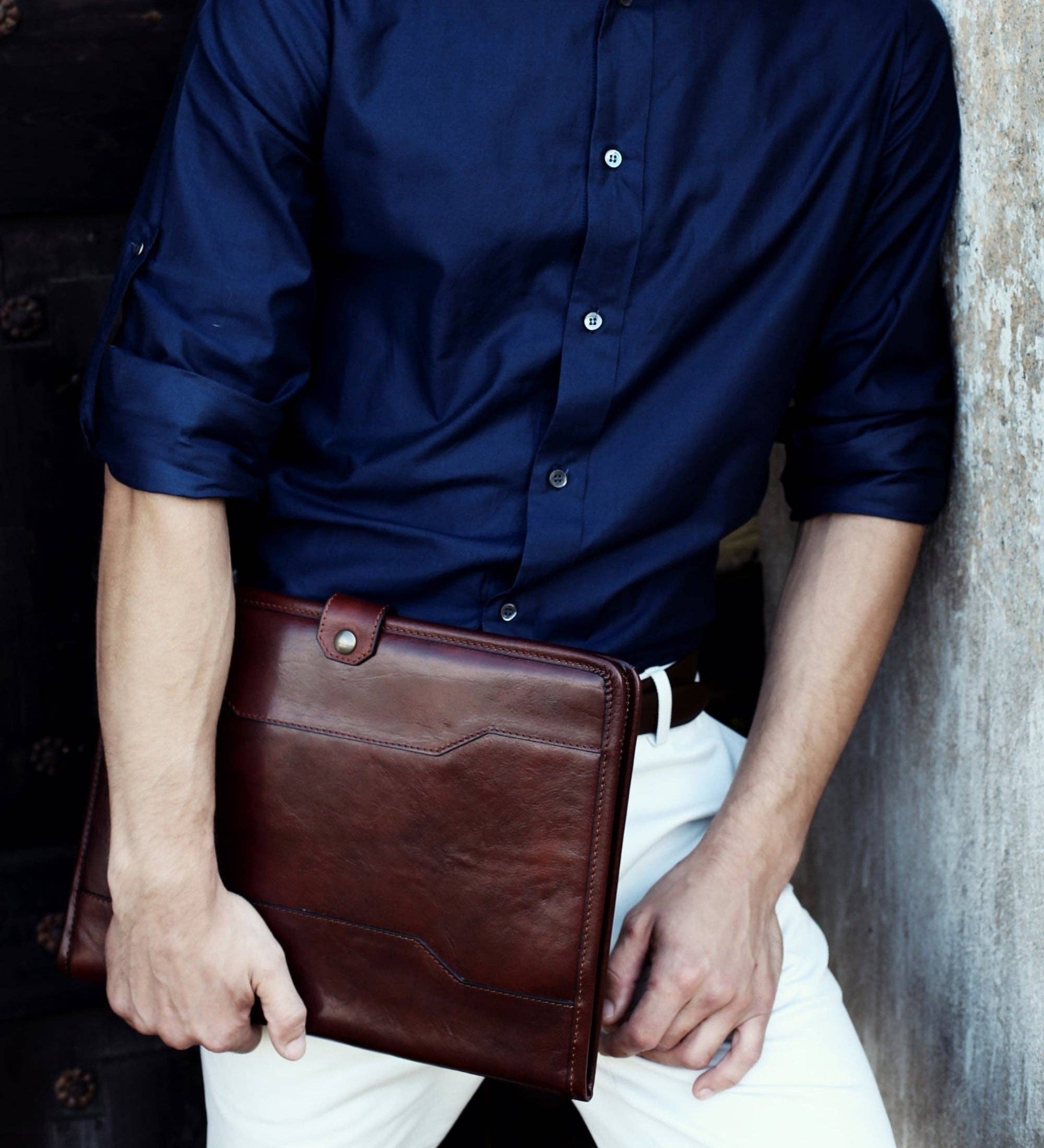 Time Resistance – wholesale Mappar – Läder A4 Dokument Mapp Organizer - The Call of the Wild21