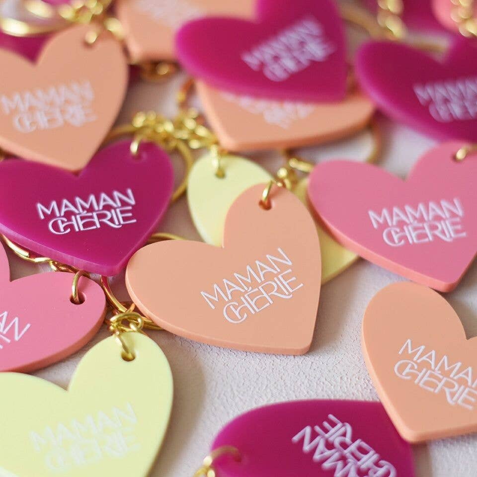 Les Mignonneries – wholesale Nyckelringar - Dam – Anpassningsbar nyckelring i form av hjärta5