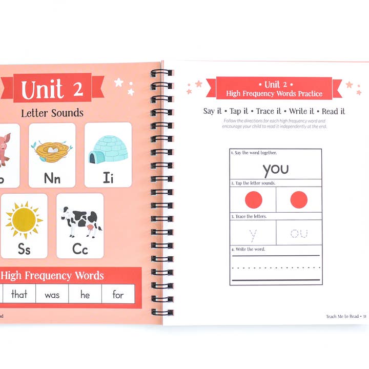 Paper Peony Press - Wholesale Education - Teach Me to Read: A Parent Guided Student Workbook for Kids4