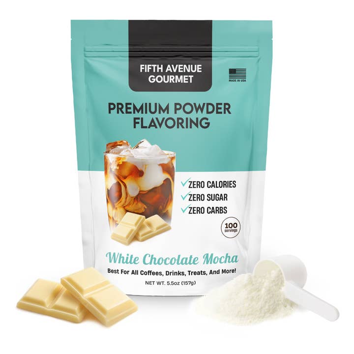 Arôme en poudre de qualité supérieure au chocolat blanc, moka, pour café pour la vente par Funday Food