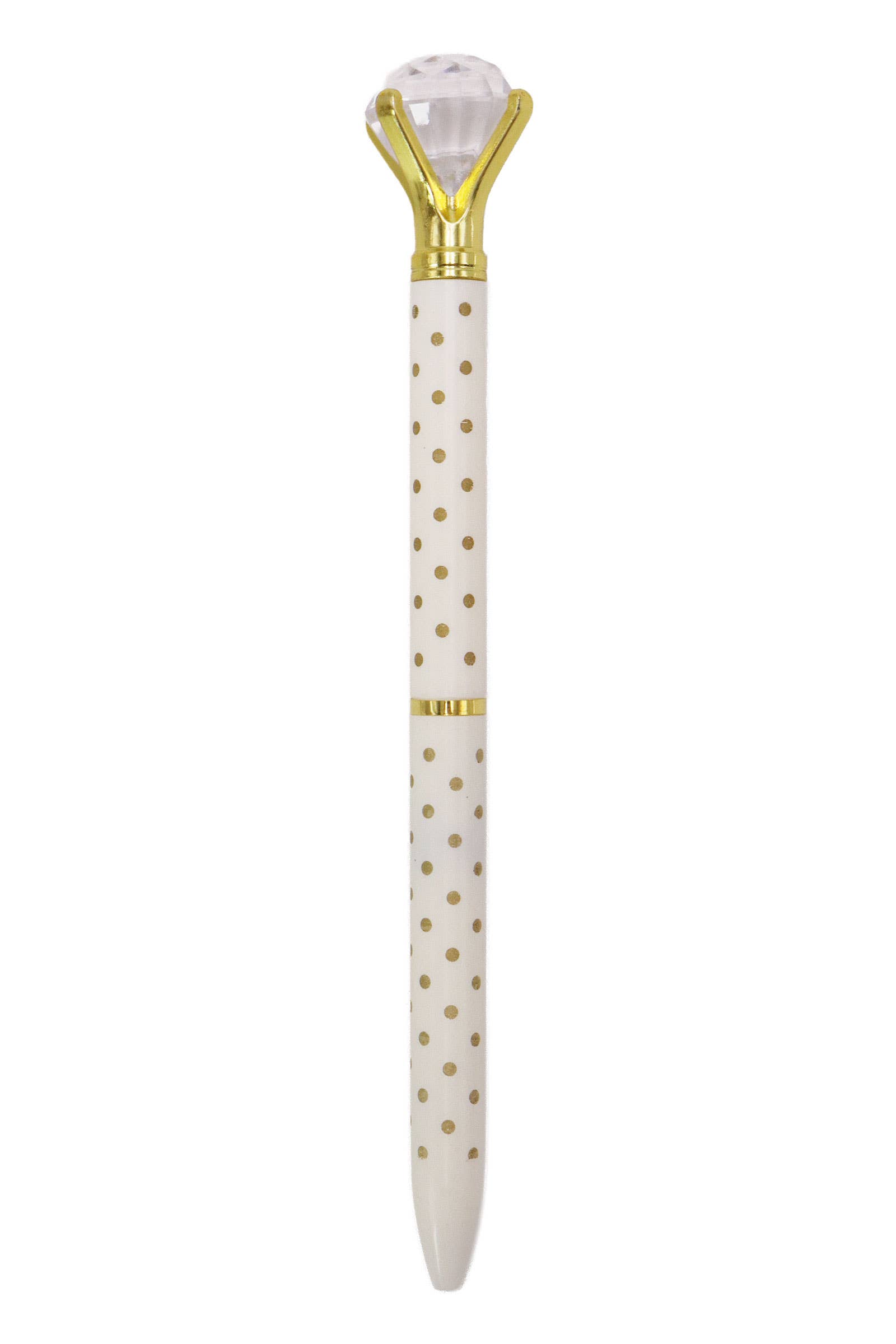 ASSORTED Bling Diamond Metallic Polka Dot Pen - 12 Pcs for wholesale on Faire8
