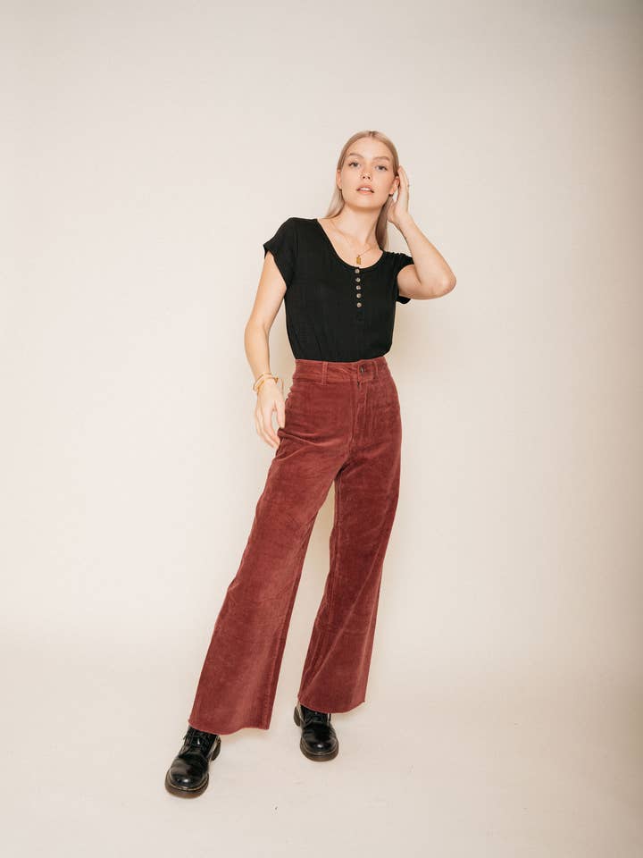 Fall 23 - Hillside Henley - Black for wholesale by Jackson Rowe