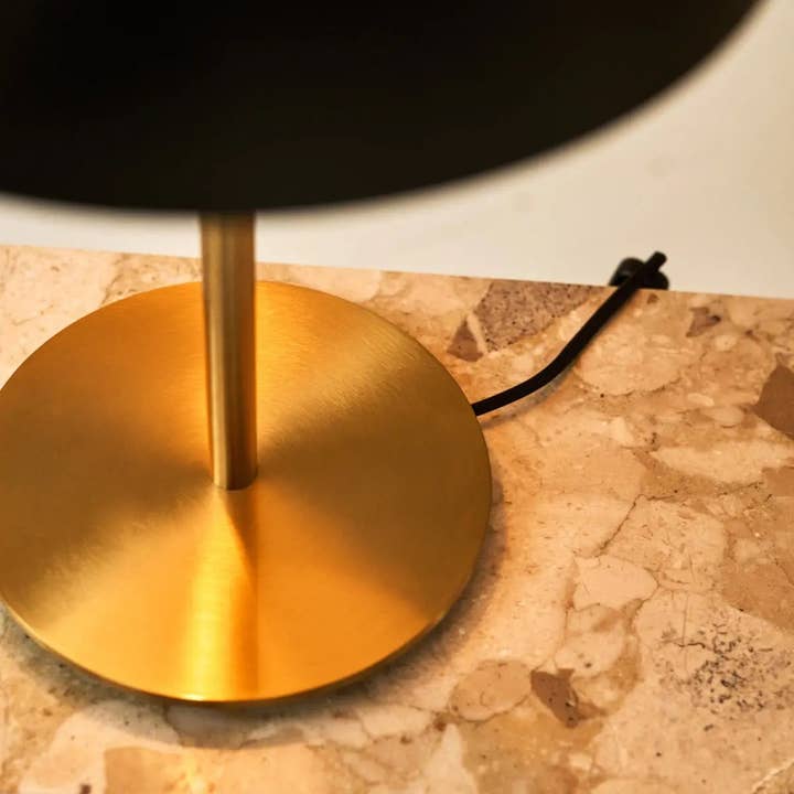 Tavellio - Wholesale Accent/Desk Lamp - Lola Gold & Black Table Lamp | Elegant Metal Design4