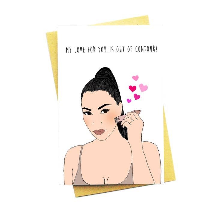 Tarjeta de felicitación My Love For You Is Out Out Contour para venta al por mayor de Nocturnal Paper