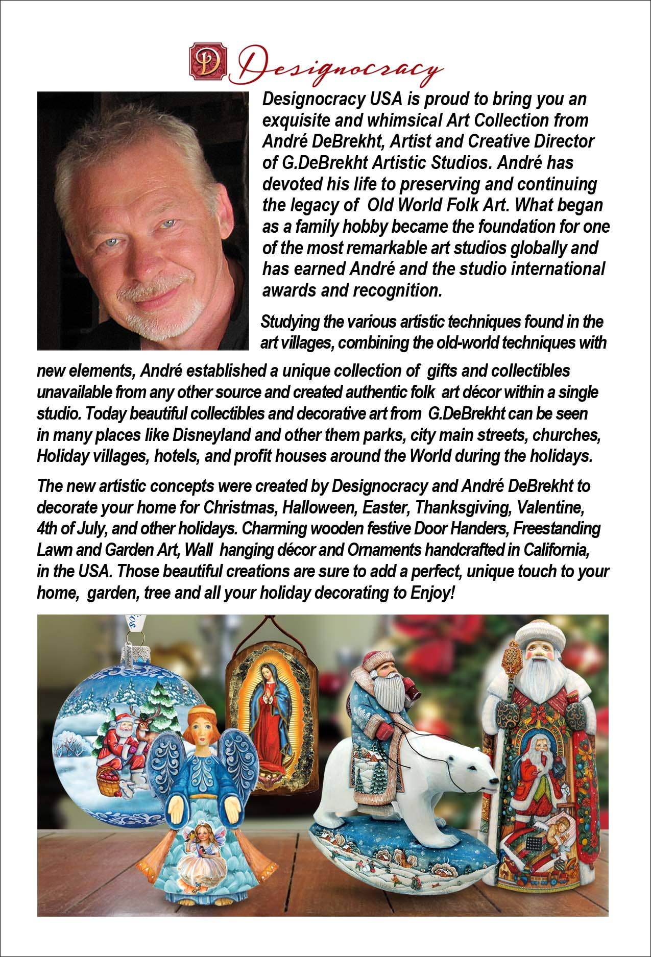 Designocracy - Vendita all'ingrosso Decorazione - Ornamento in vetro a forma di cuore Swan Love G.Debrekht Christmas8