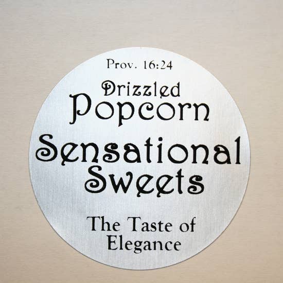 Sensational Sweets - Wholesale Popcorn - Gourmet Chocolate Drizzled Popcorn- 1.5 oz Bag w/Bow (PC025)7