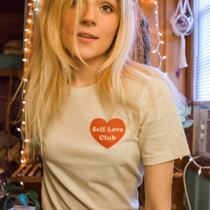 Self Love Club Graphic Tee for wholesale by The Funnel Cake Tree