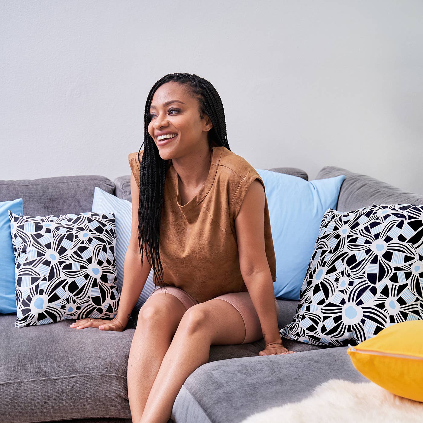 Chelsea Fay - Wholesale Throw/Decorative Pillow - Pillow - Grow - Blue2