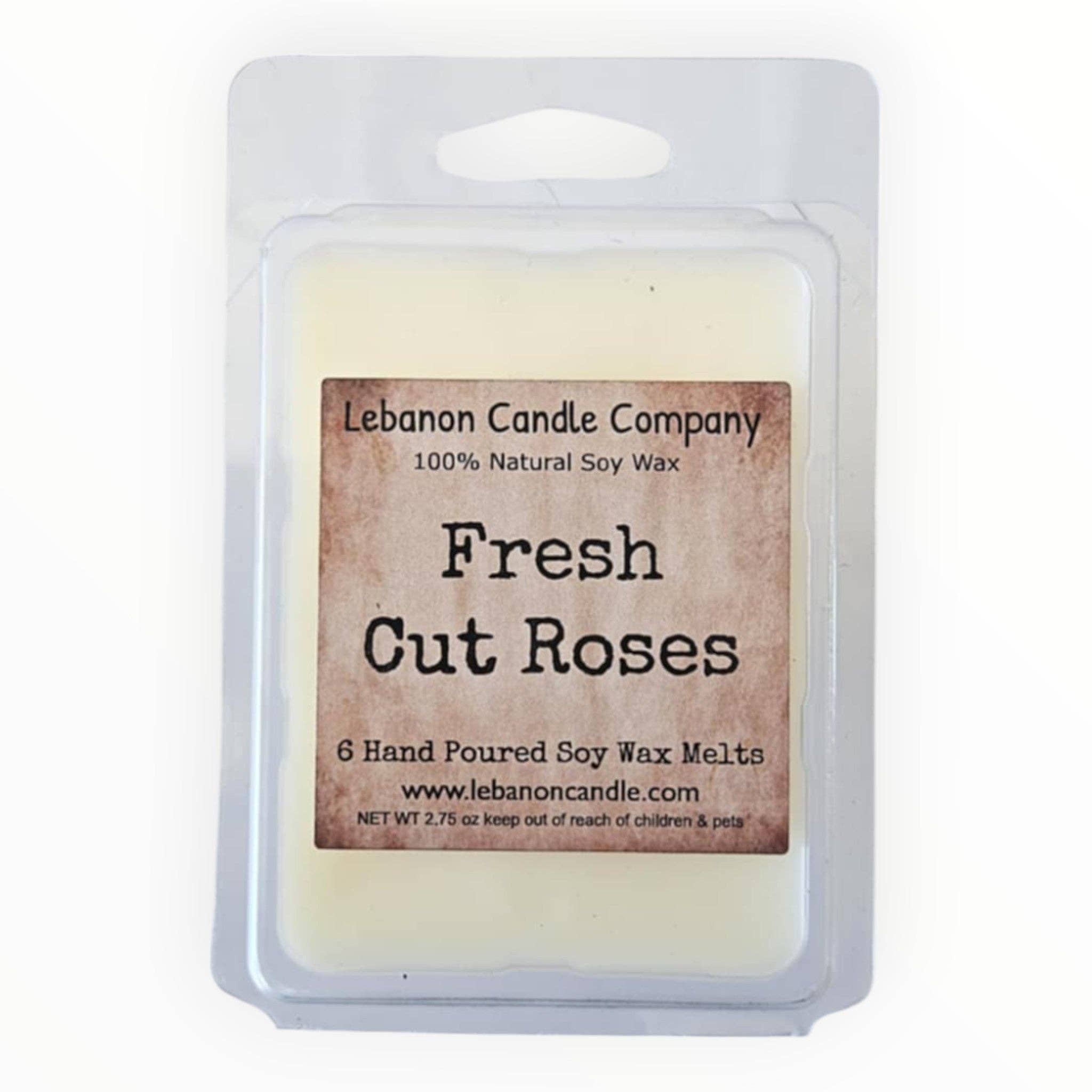 Lebanon Candle Company - Wholesale Wax Melt - Fresh Cut Roses Wax Melt , Scented Soy, Non-Toxic, Highly Scented, Handmade in The USA, 6 Cube Melt, Natural Soy Wax, Long Lasting Scent0