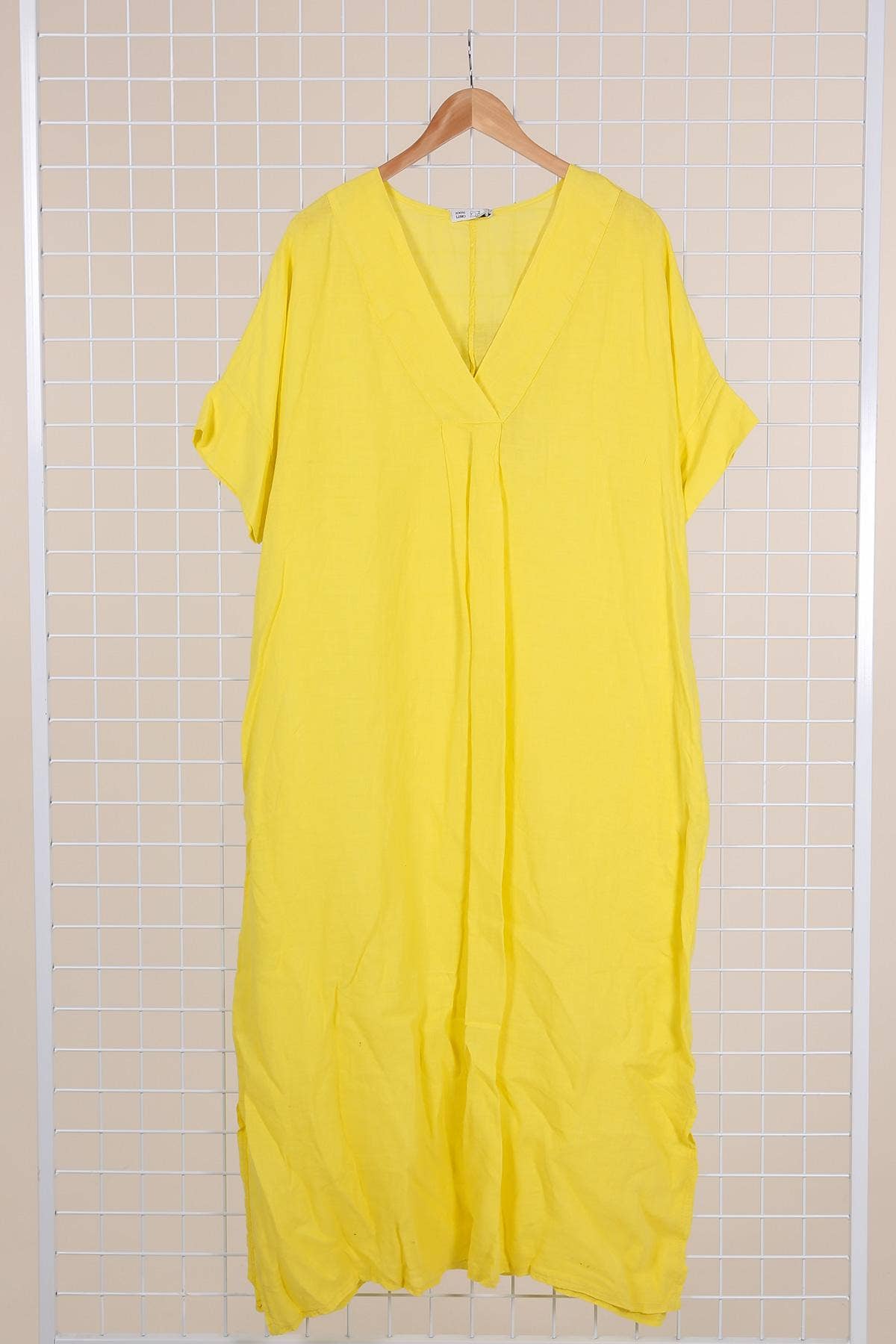 la maison des fibres naturelles - Wholesale Dress - Women's - Long dress v-neck 62733 100% linen22