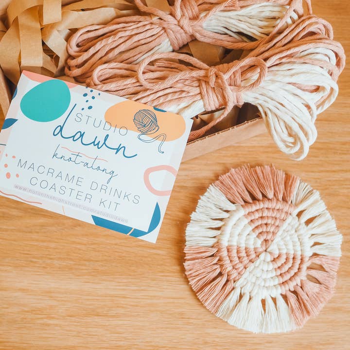 DIY Macrame Drinks Coaster Kit for wholesale by Studio Dawn