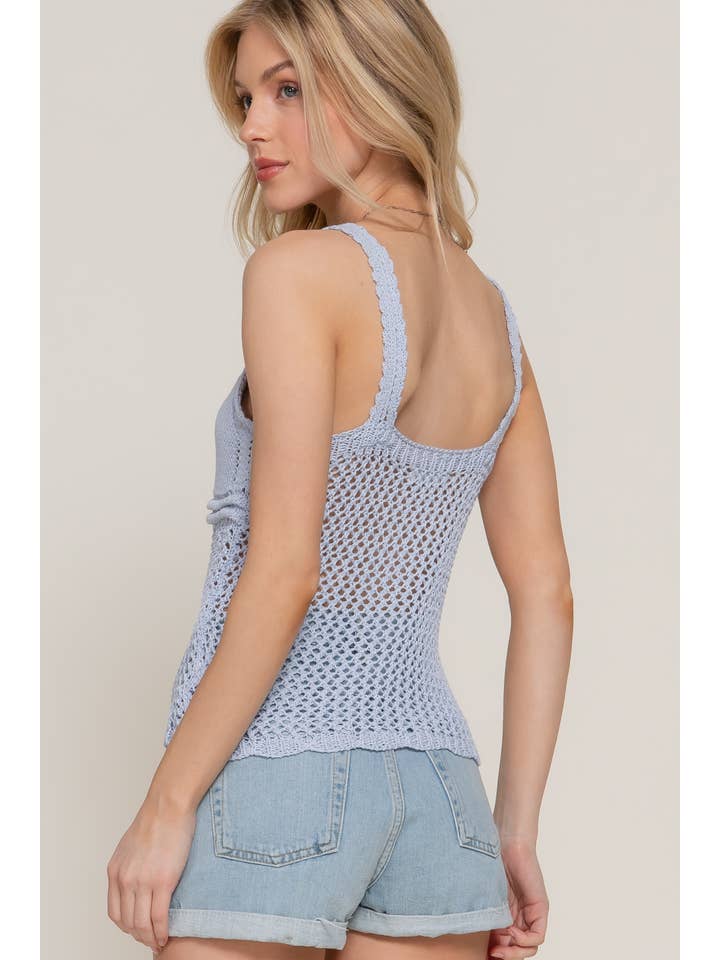 Active Basic | Active USA – Engroshandel Tanktop – Kvinder – Ærmeløs V-hals Hæklet Forårssweater10