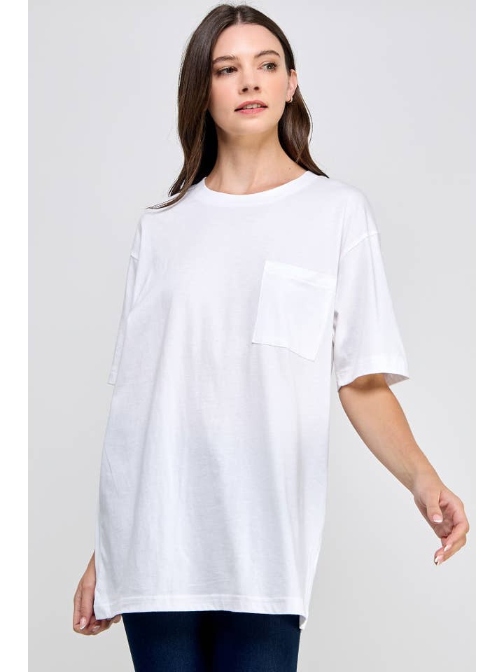 Honestee - Wholesale T-Shirt (Graphic) - Women's - Blank Short Sleeve T-Shirt with Chest Pocket3