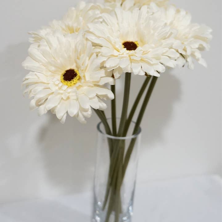 Sweet Home Deco - Wholesale Artificial Flowers - Spring Daisy Silk Flowers Home/Wedding/Party Decor Set of 10