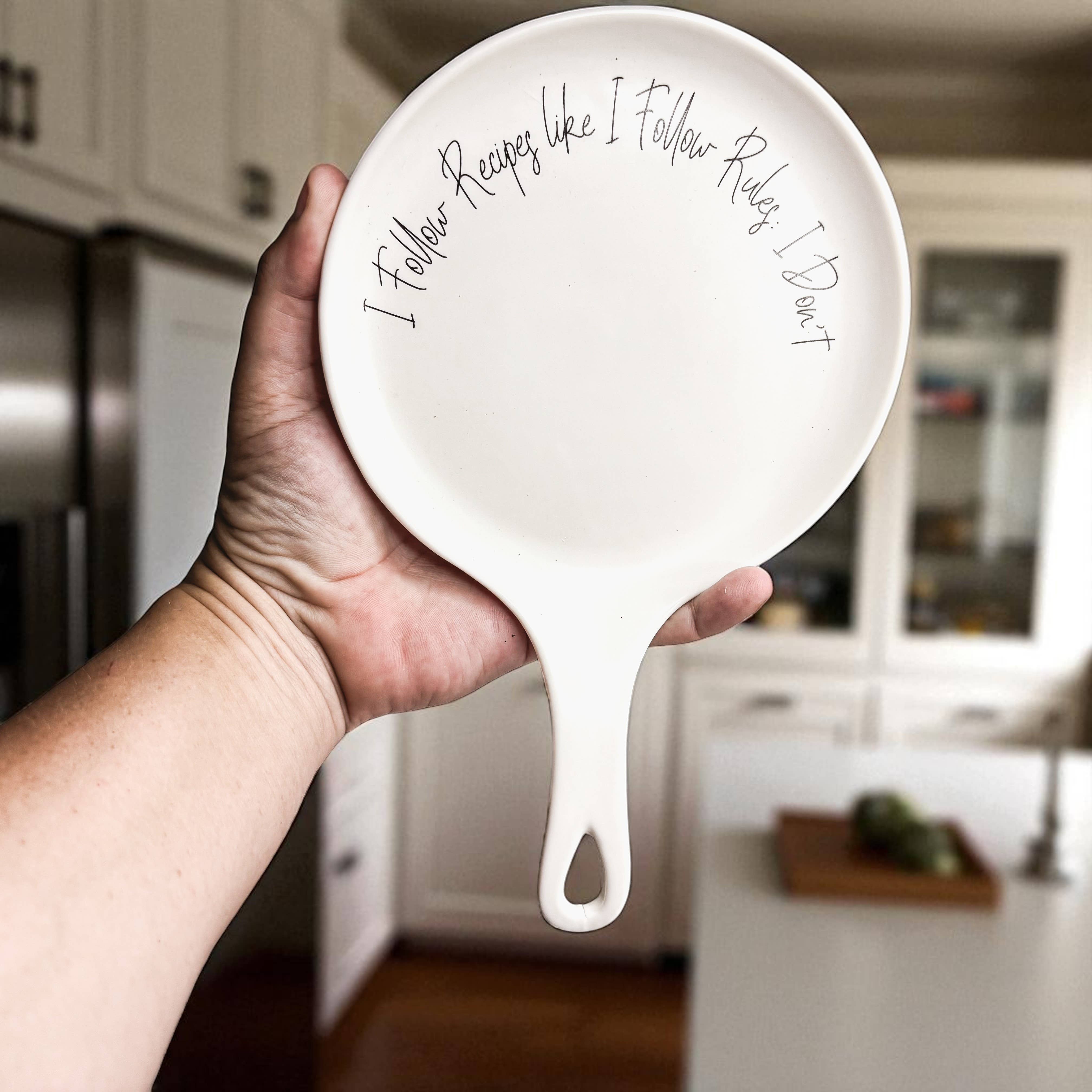 Gia Roma - Vendita all'ingrosso Poggiamestolo - Decorazione da cucina, set di poggia cucchiai in ceramica fatto a mano con cucchiaio in legno67