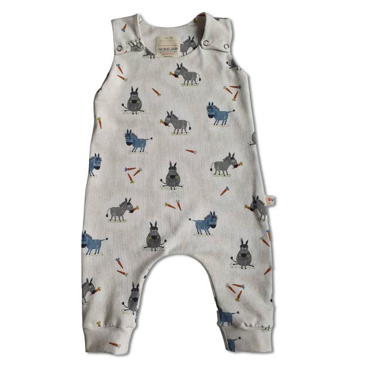 Donkey Organic Cotton Jersey Romper for wholesale by biau-biau UK