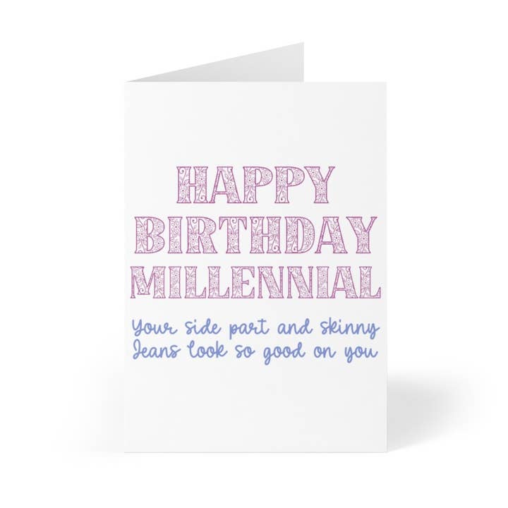 R is for Robo - Wholesale Birthday Card - Funny Birthday Card for Millennial Women Cute Greeting Cards1