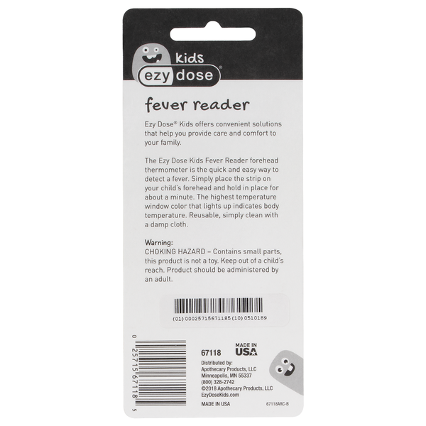 Apothecary Products LLC - Wholesale Thermometer - Ezy Dose Kids® Fever Reader3