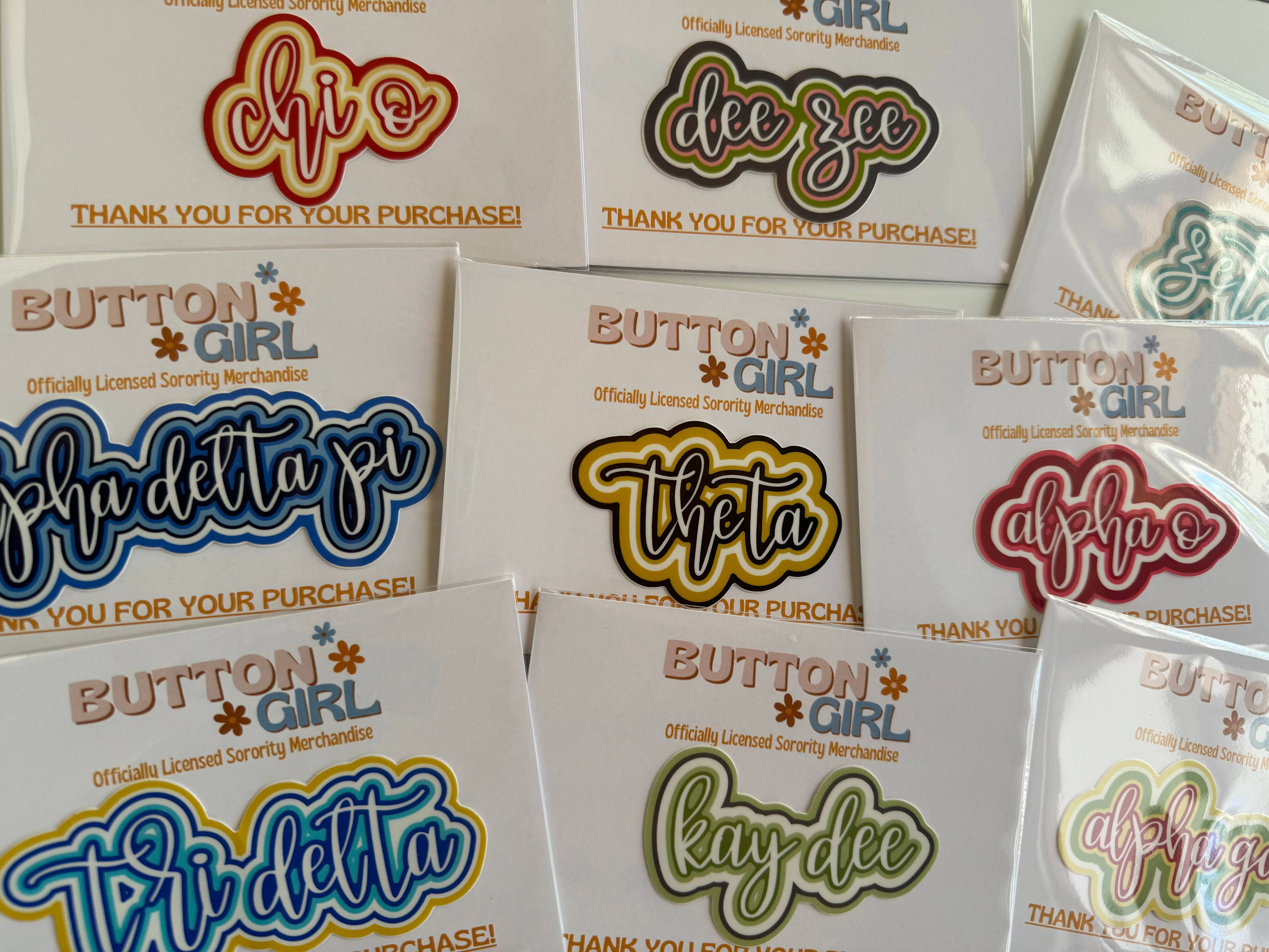 Buttongirl99 - Wholesale Sticker - Kappa Alpha Theta Sorority Decal2