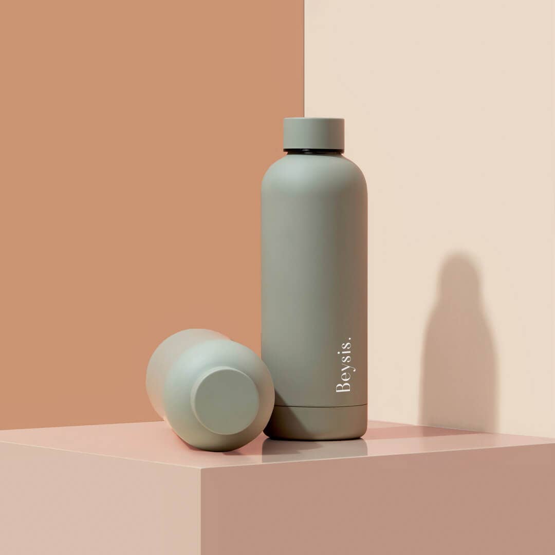Beysis - Vente Bouteilles d'eau - Bouteille d'eau en acier inoxydable 500 ml (17 oz) à double paroi25