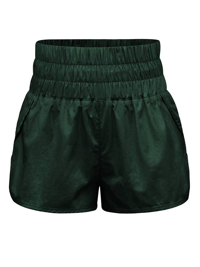 UNISHE - Wholesale Athletic Shorts - Women's - High Waist Elastic Sportswear Running Shorts ZZKF5095