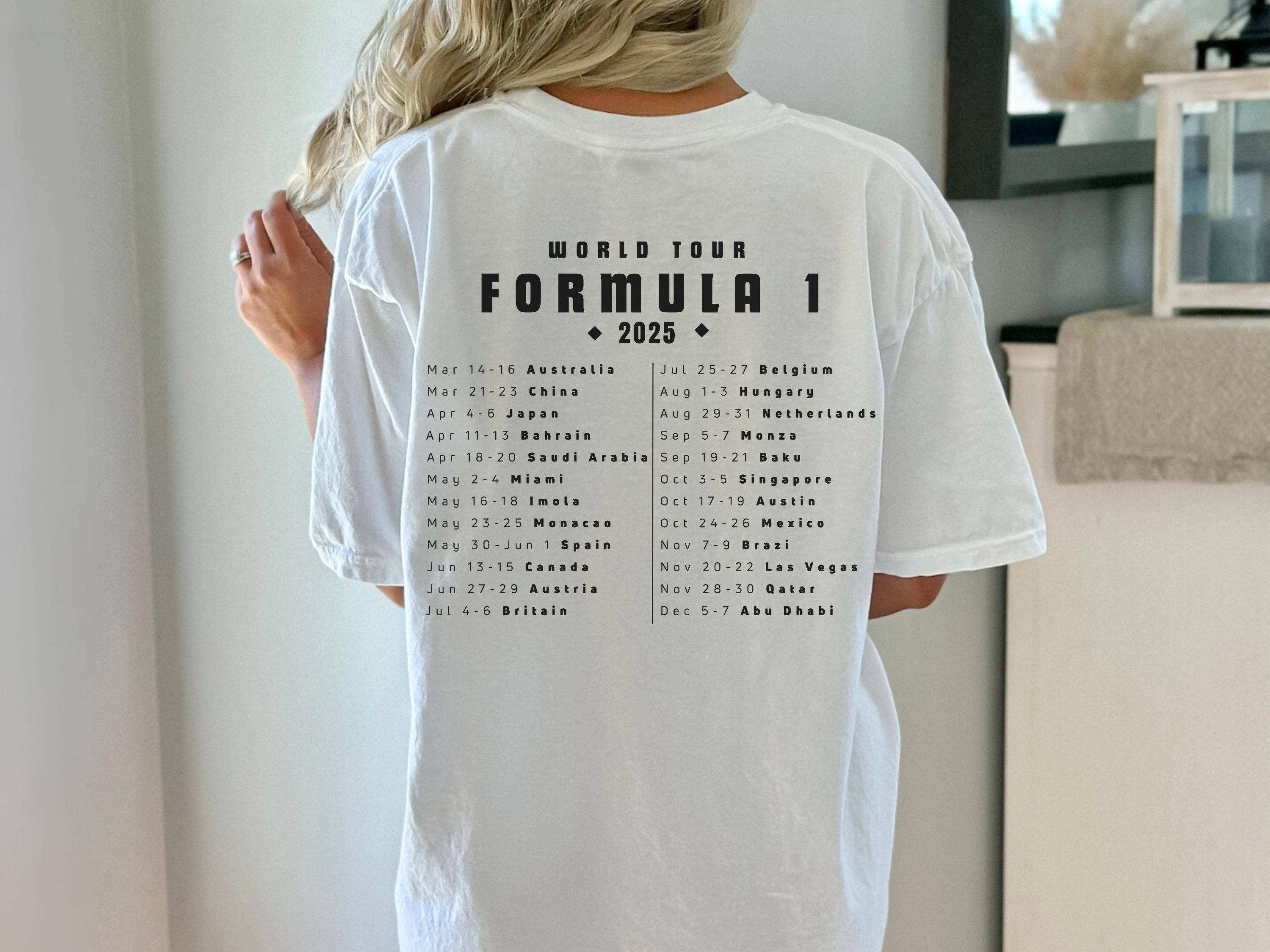 TheKingShirt - Wholesale Graphic Sweatshirt - Women's - World Tour Formula 1 T Shirt, 2025 F1 Merch, Racing Gift2