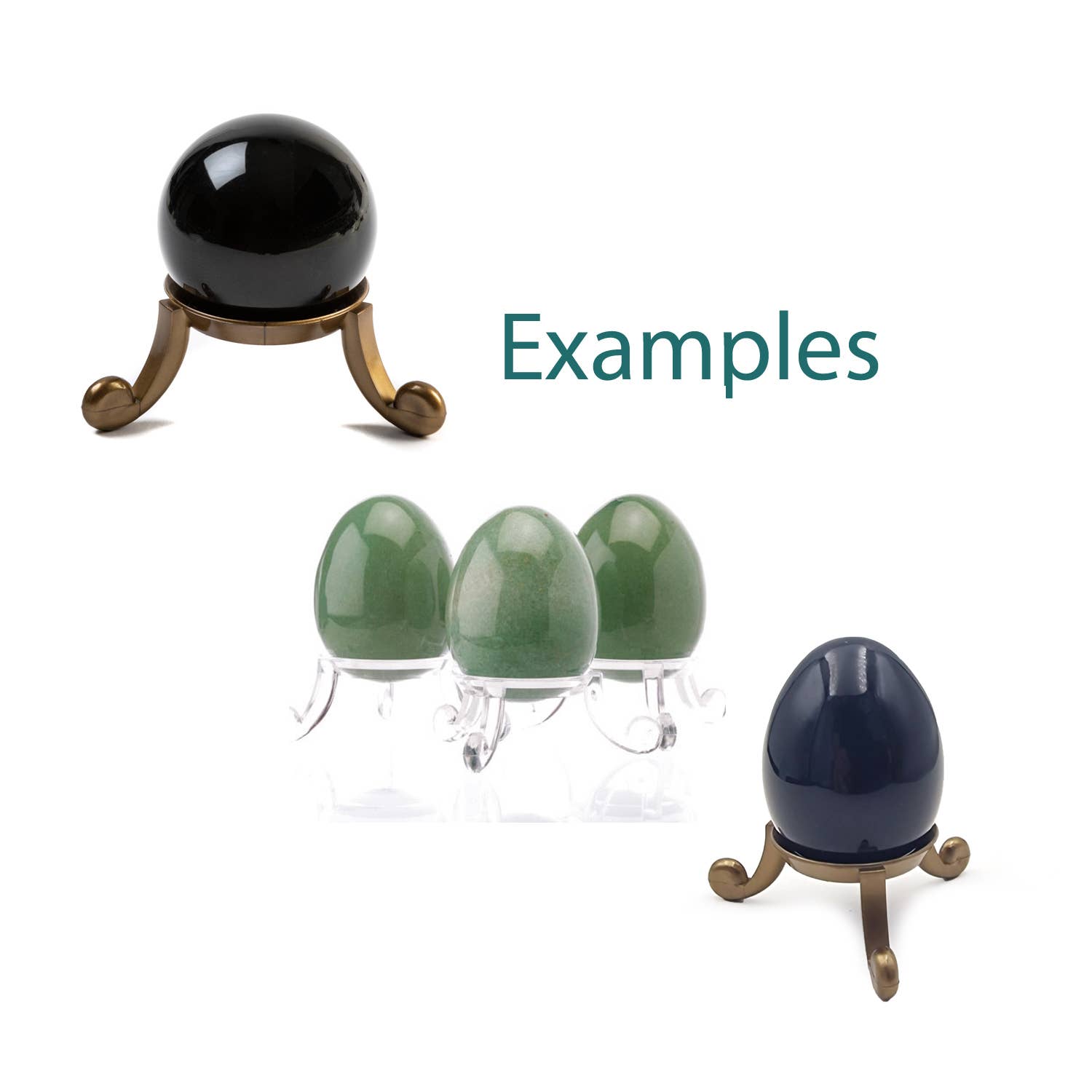 Shamans Crystal - Wholesale Decorative Tabletop Object - Crystal Ball Egg Stand3