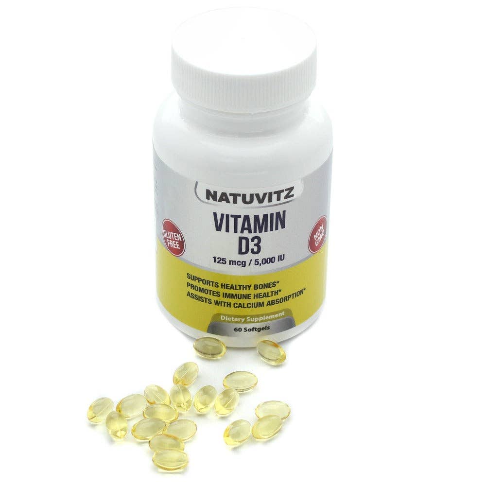 Natuvitz – wholesale Oralt tillskott/Vitamin – Vitamin D3 Kosttillskott —— Glutenfri, Icke-GMO - 125m1
