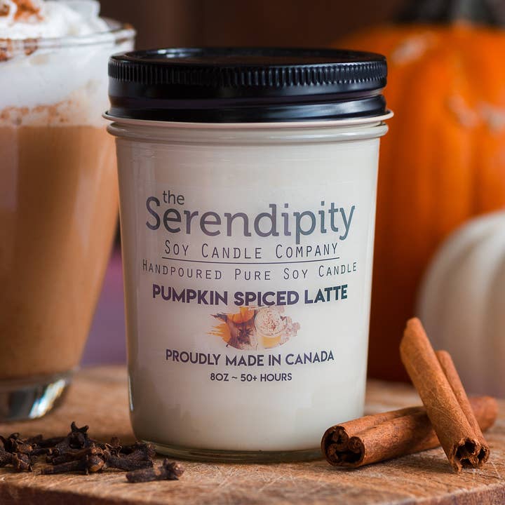 Kürbis Spiced Latte für den Großhandel von Serendipity Soy Candles