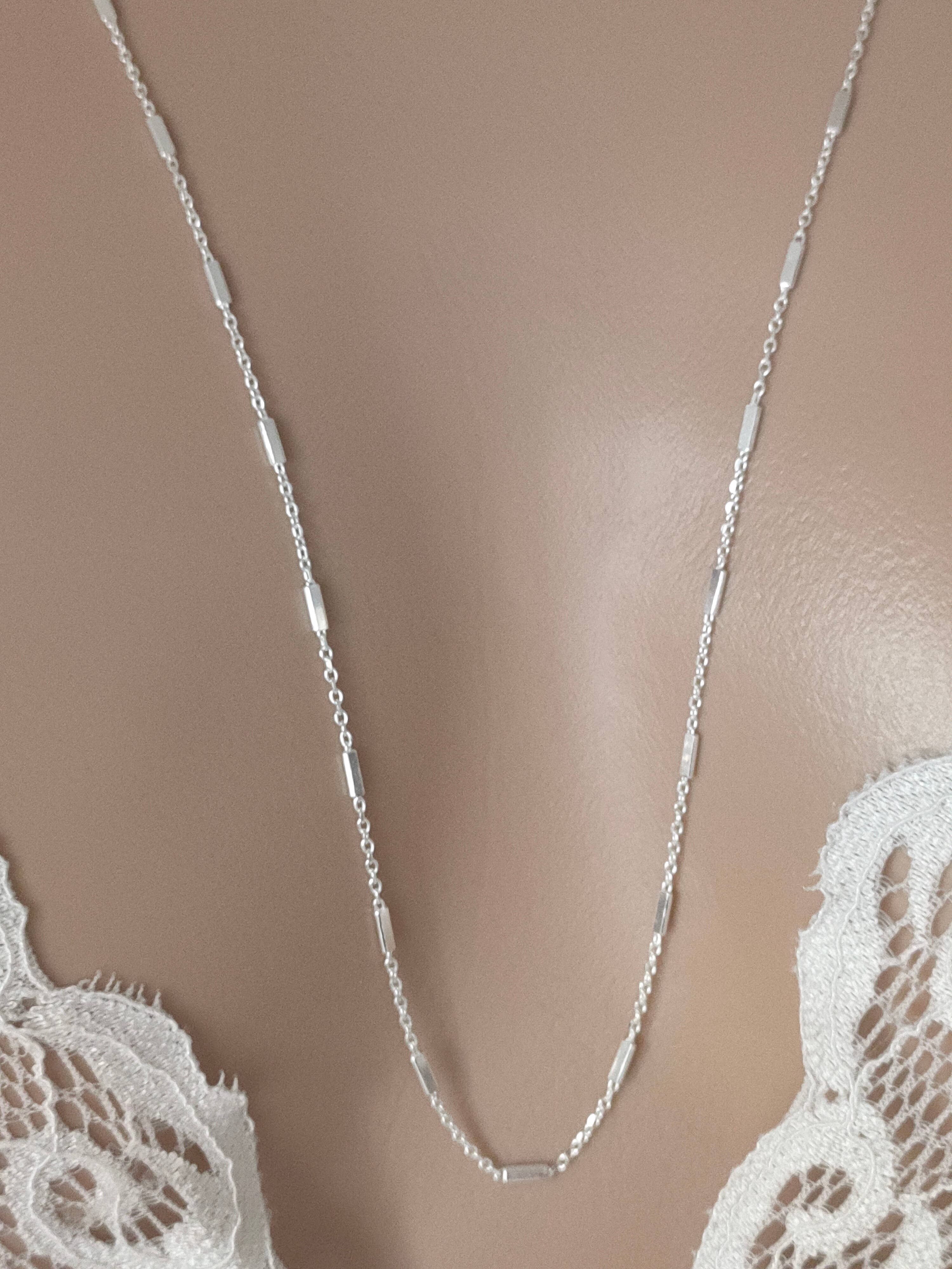 Thanina bijoux - Wholesale Link & Chain Necklace - Cable chain necklace sterling silver 9251