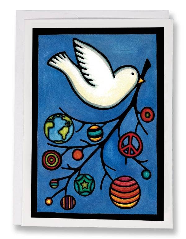 Sarah Angst Art - Wholesale Season's Greetings Card - Greeting Card Holiday Dove2