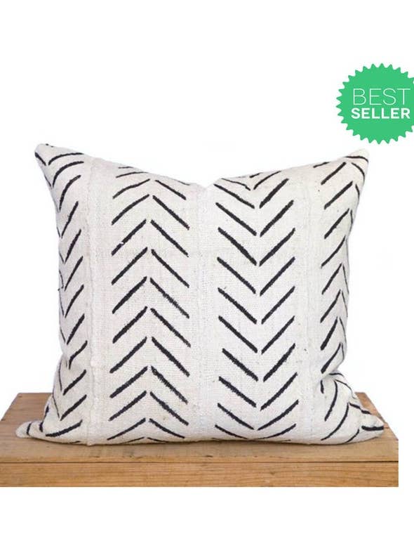 Catherine Mud Cloth Pillow for wholesale by One Fine Nest