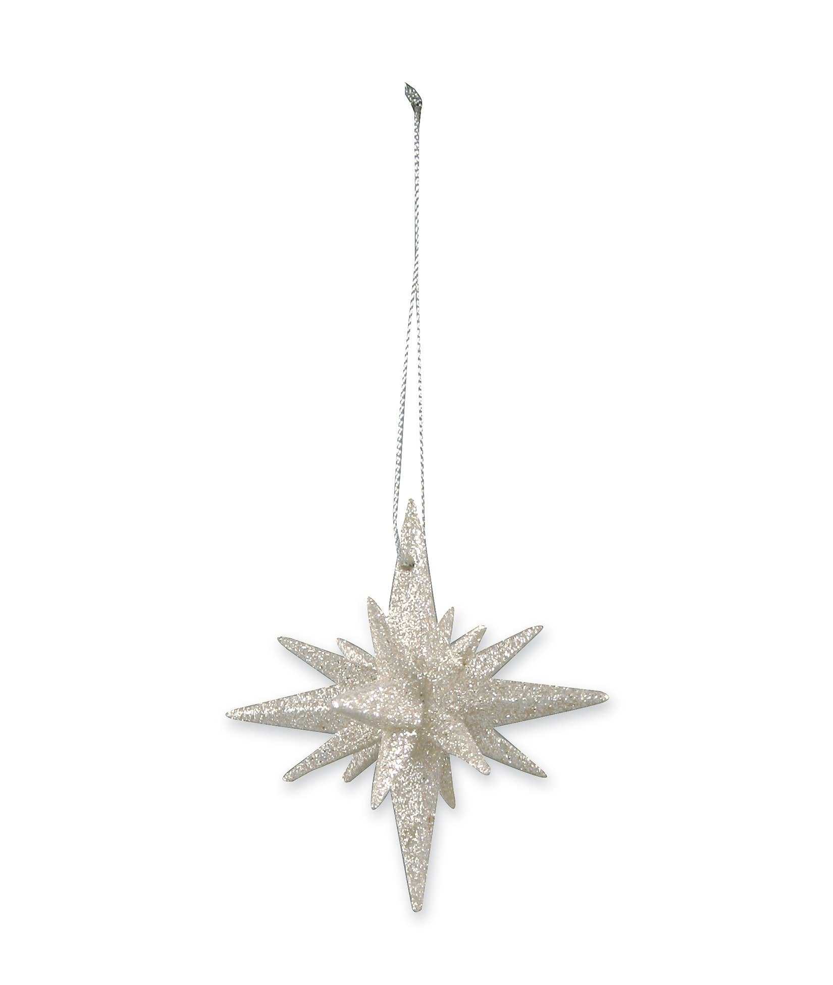 Bethany Lowe Designs - Wholesale Ornament Set - Platinum Sparkle Moravian Star S6