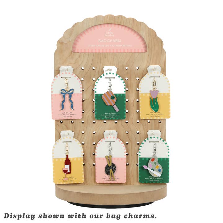 Lucky Feather - Wholesale Retailer Display - Jewelry - Spinner Display Pegged - 2 sided