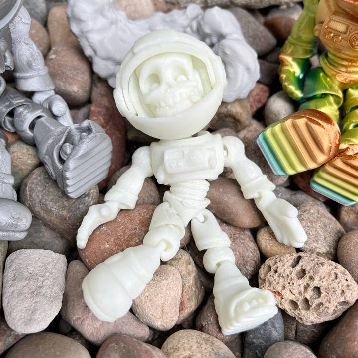 NumanPrints - Wholesale Fidgetspeelgoed - Kinderen - Flexi Fidget-speeltje met gearticuleerd skelet van astronauten