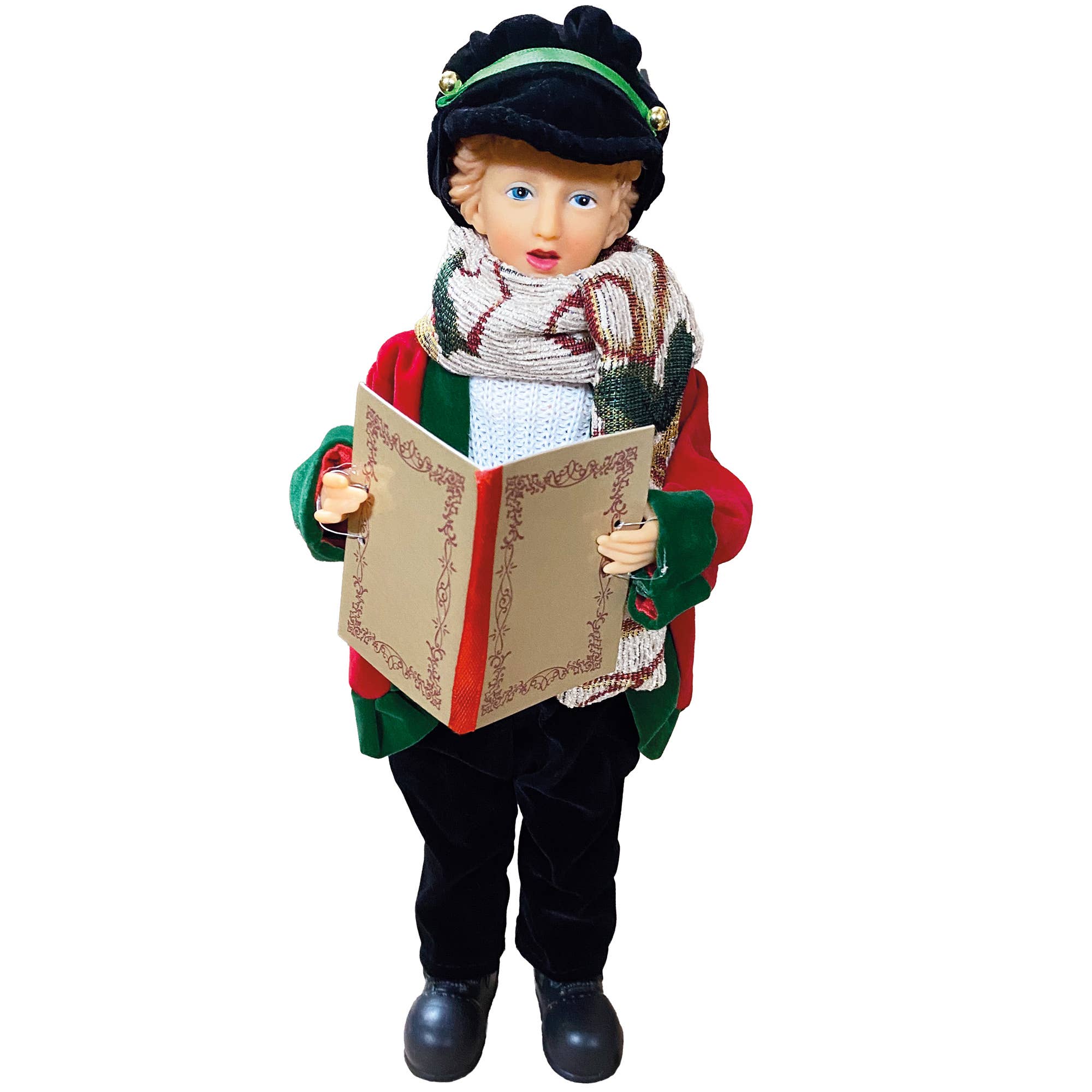 Santa’s Workshop Inc. - Wholesale Christmas Decoration - 15" To 18" Holly Carolers, Set of 410