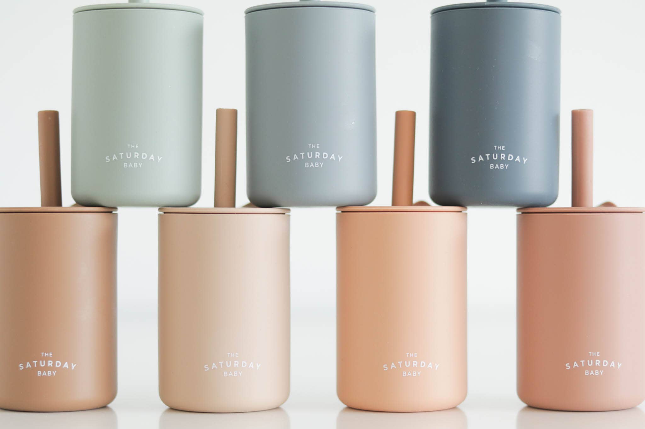 The Saturday Baby - Wholesale Drinking Glass/Cup - Kids & Baby - The Saturday Baby Silicone Straw Cup38