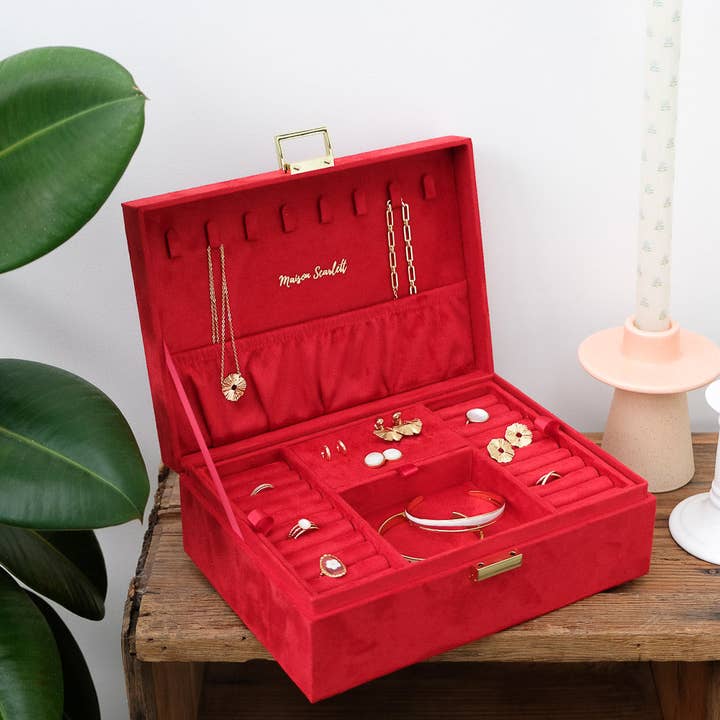 Maison Scarlett - Wholesale Jewelry Box/Organizer - Louise velvet jewelry box13