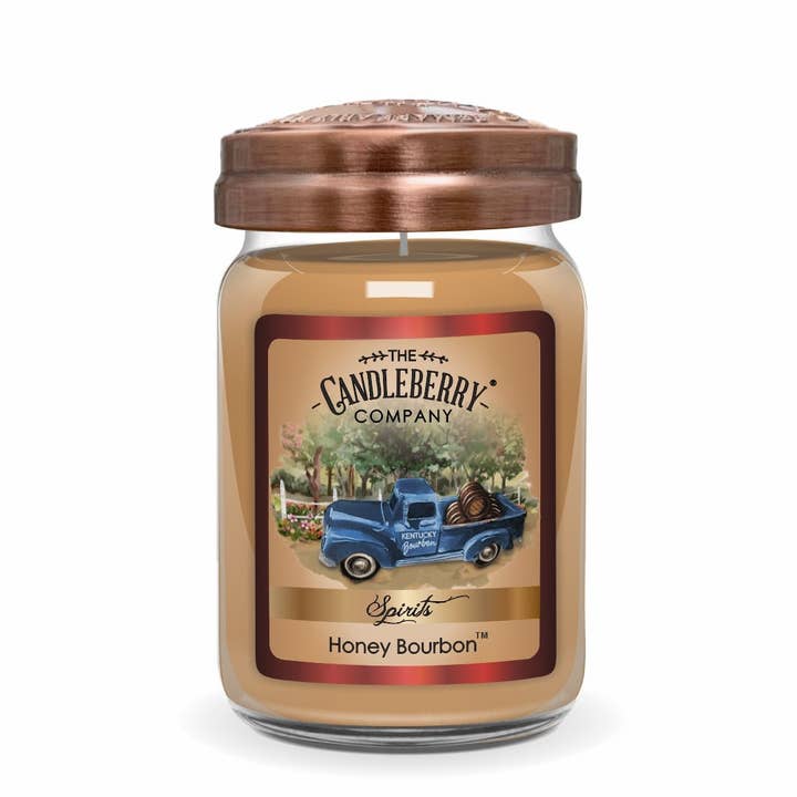 SPIRITS - Honey Bourbon™, Large Jar Candle for wholesale by The Candleberry Candle Company