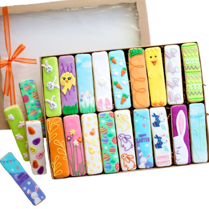 18 Ct. Easter Cookie Sticks Boxed Gift Set for wholesale by Sweet Sanctions LLC