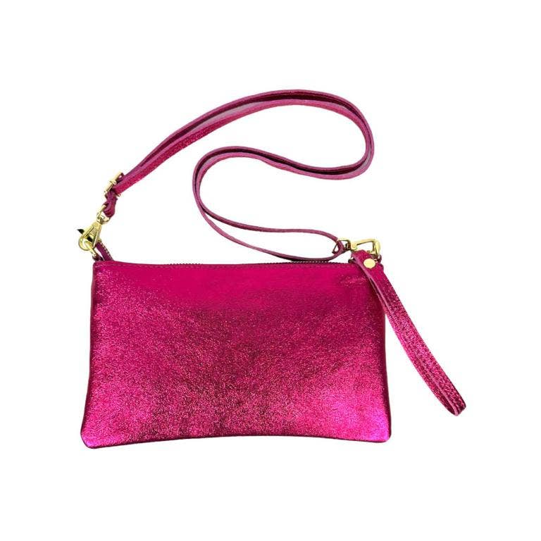 Chenson & Gorett - Wholesale Crossbody Bag - Women's - Women's Compact Leather Bag with Shiny Effect. Verano0