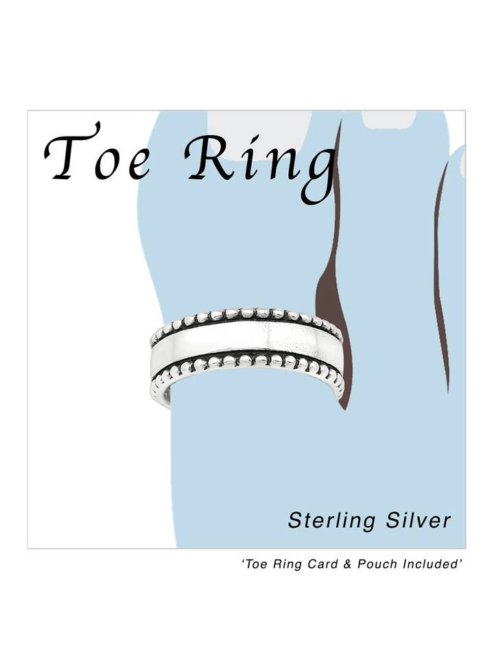 Sterling zilveren geoxideerde verstelbare teenring - SS voor wholesale door Zoey Simmons