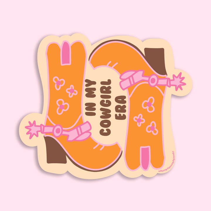 AUTOCOLLANT Ère Cowgirl 3" pour la vente par Peachy Keen by Design Co