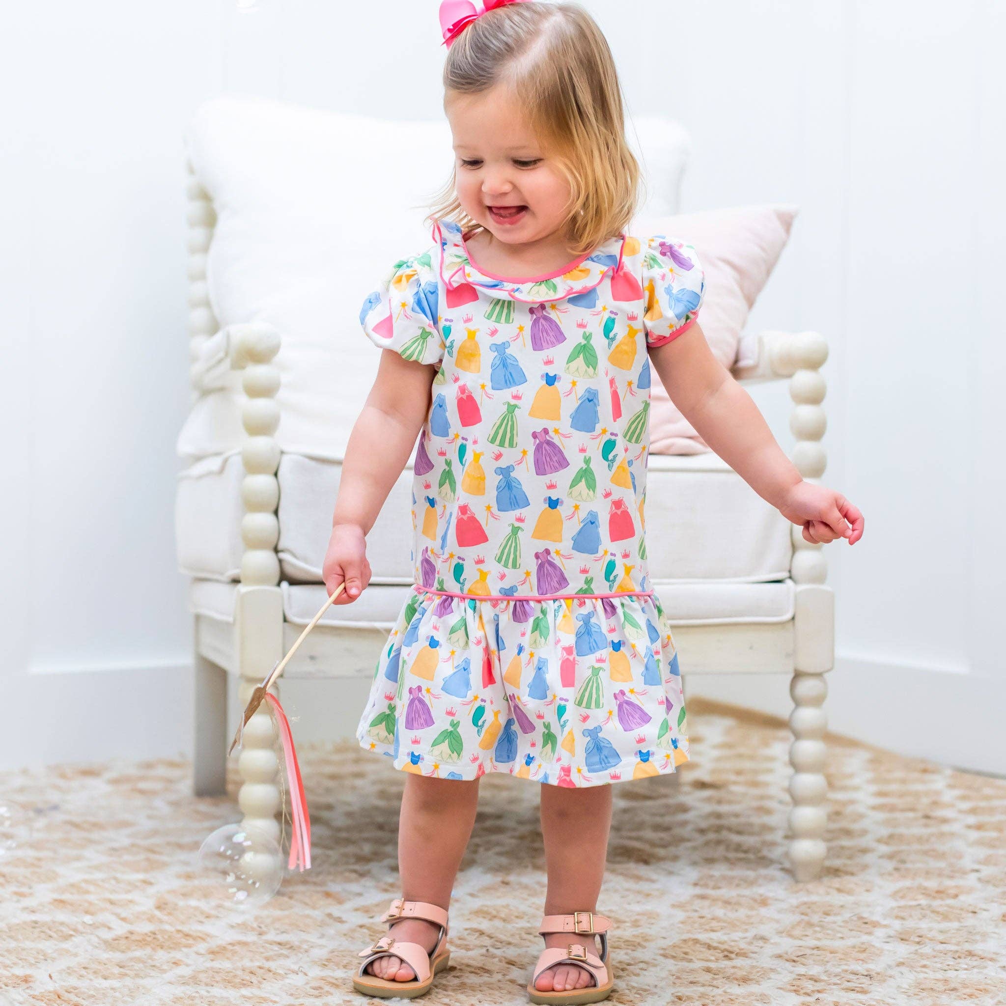 Shrimp and Grits Kids - Wholesale Dress - Kids - Princess Drop Waist Dress4